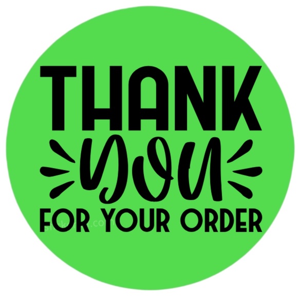 100 thank you for your order stickers | packaging supplies NWT - Picture 8 of 11